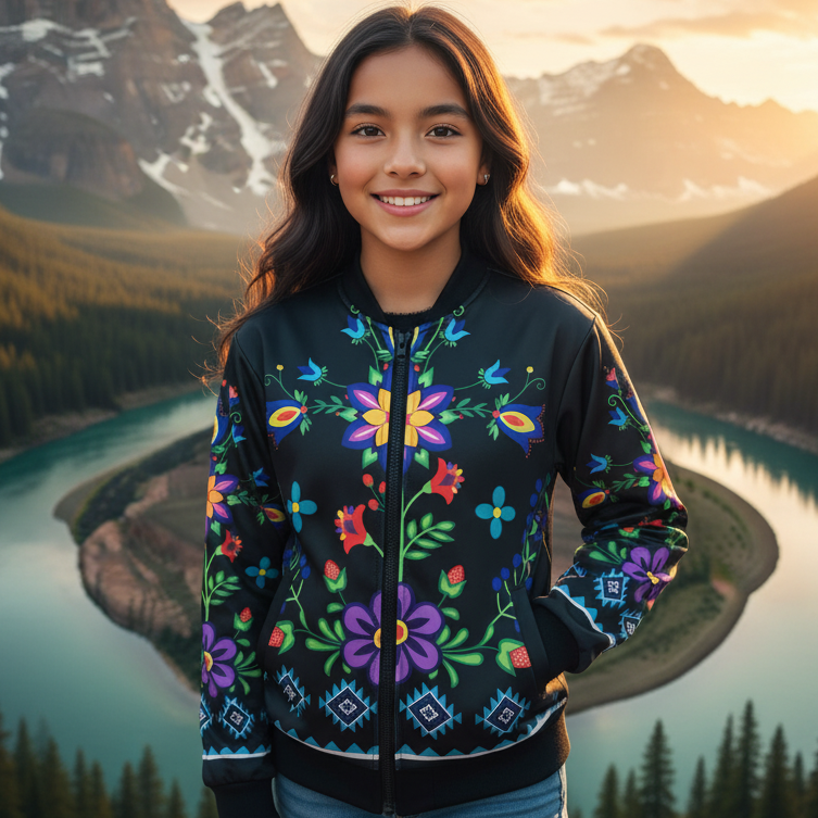 Blouson aviateur Enfant "Night Orchid"