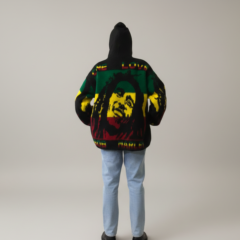 Pull unisexe en alpaga Bob Marley
