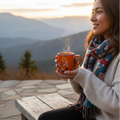 16 Oz Medicine Wheel Orange Ceramic Mug