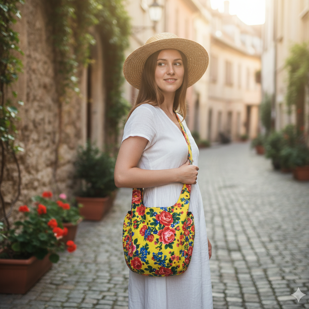 Sac bandoulière Kookum jaune