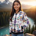Blouson bomber enfant Ivory Bloom
