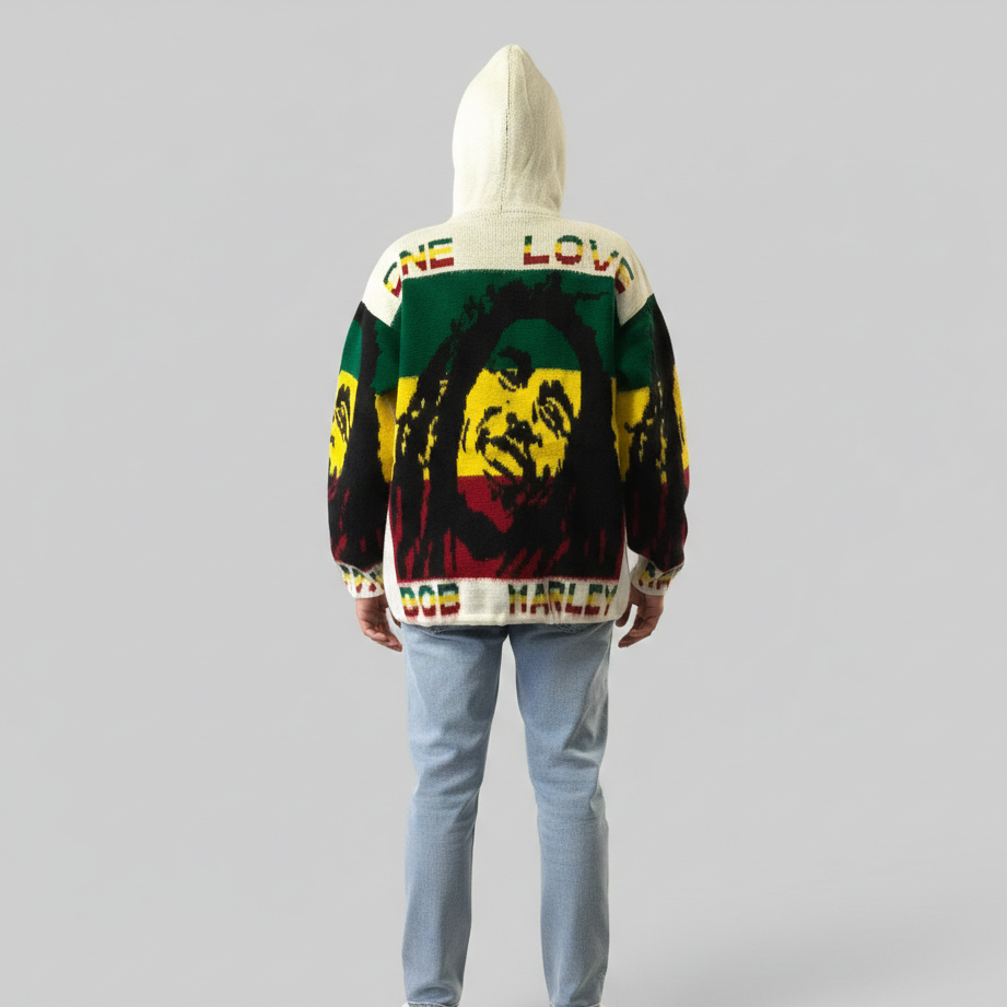 Pull unisexe en alpaga Bob Marley