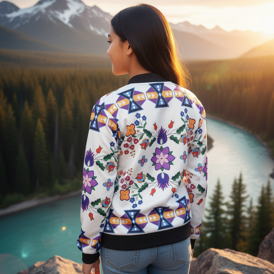 Blouson bomber enfant Ivory Bloom