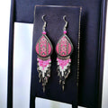 Boucles d'oreilles roses peintes OldTribes™ Southwestern