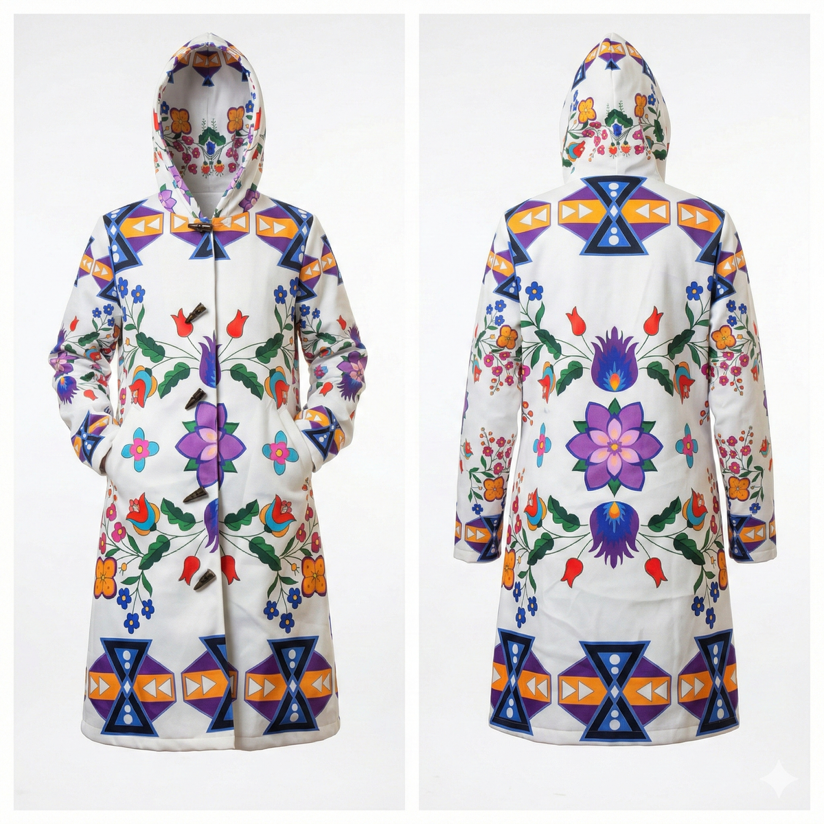 Manteau long Fleurs arctiques OLD TRIBES™