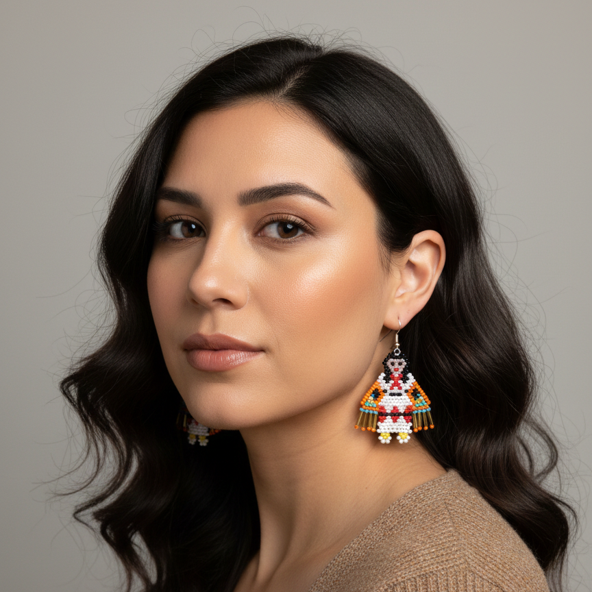 Poupée Kachina Américaine OldTribes™ Fille Femme Blanche
