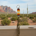 Porte-clés artisanal en perles gris OLDTRIBES™