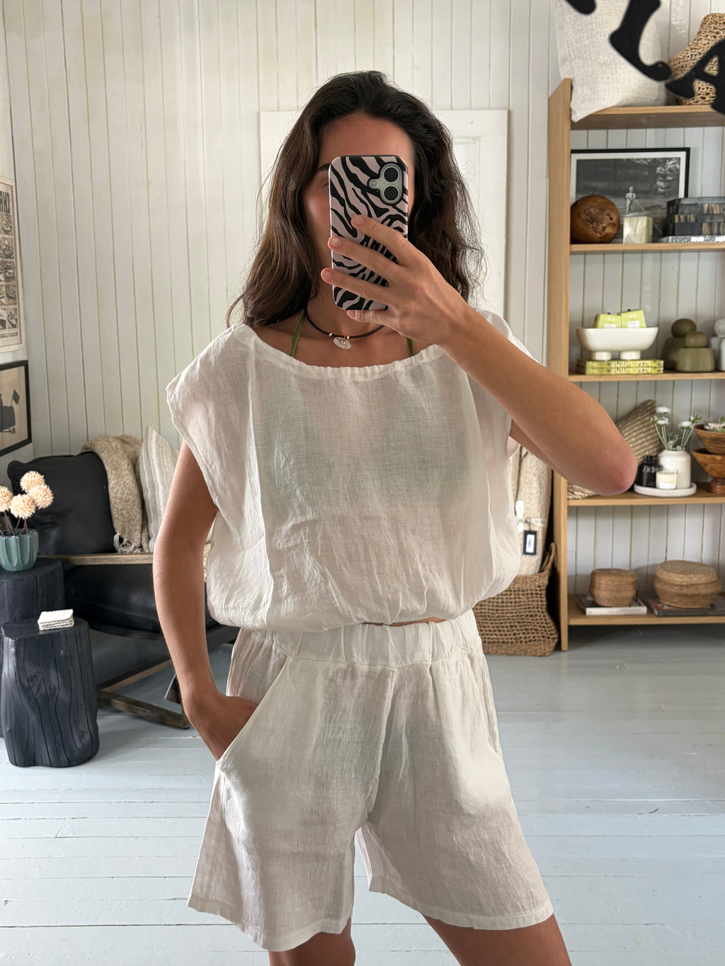Panna Linen Top