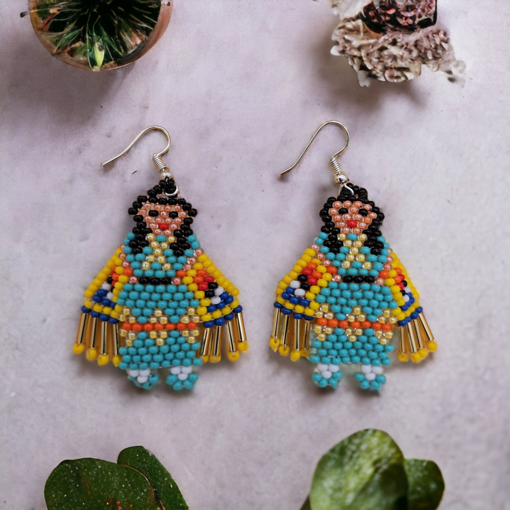 Poupée Kachina Amérindienne Femme OldTribes™ (TURQUOISE)