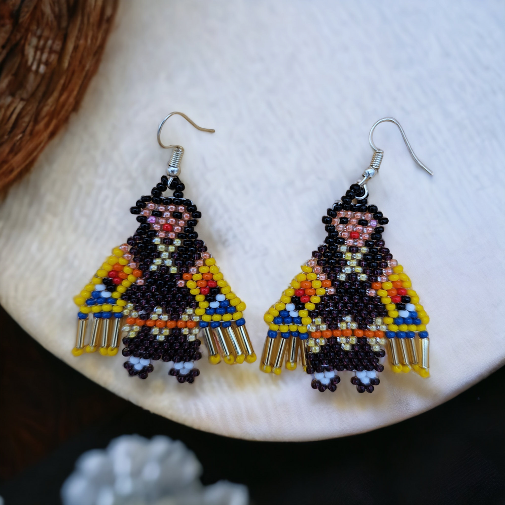 OldTribes™ Poupée Kachina Amérindienne Fille Femme (VIOLET FONCÉ)
