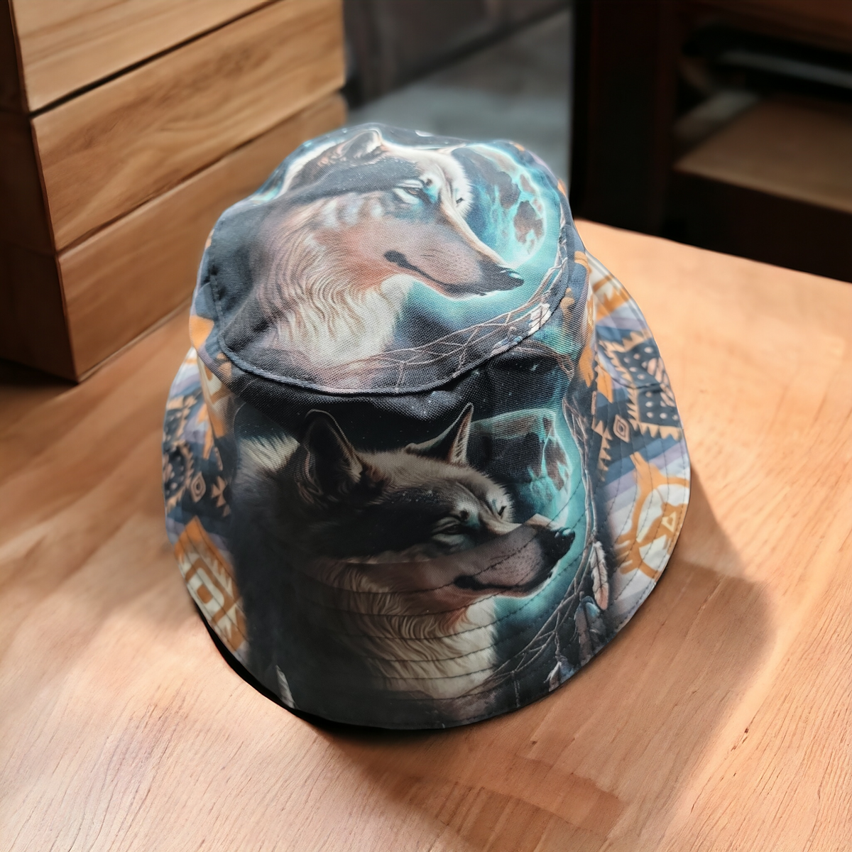 Bob Style Amérindien Loup Bleu