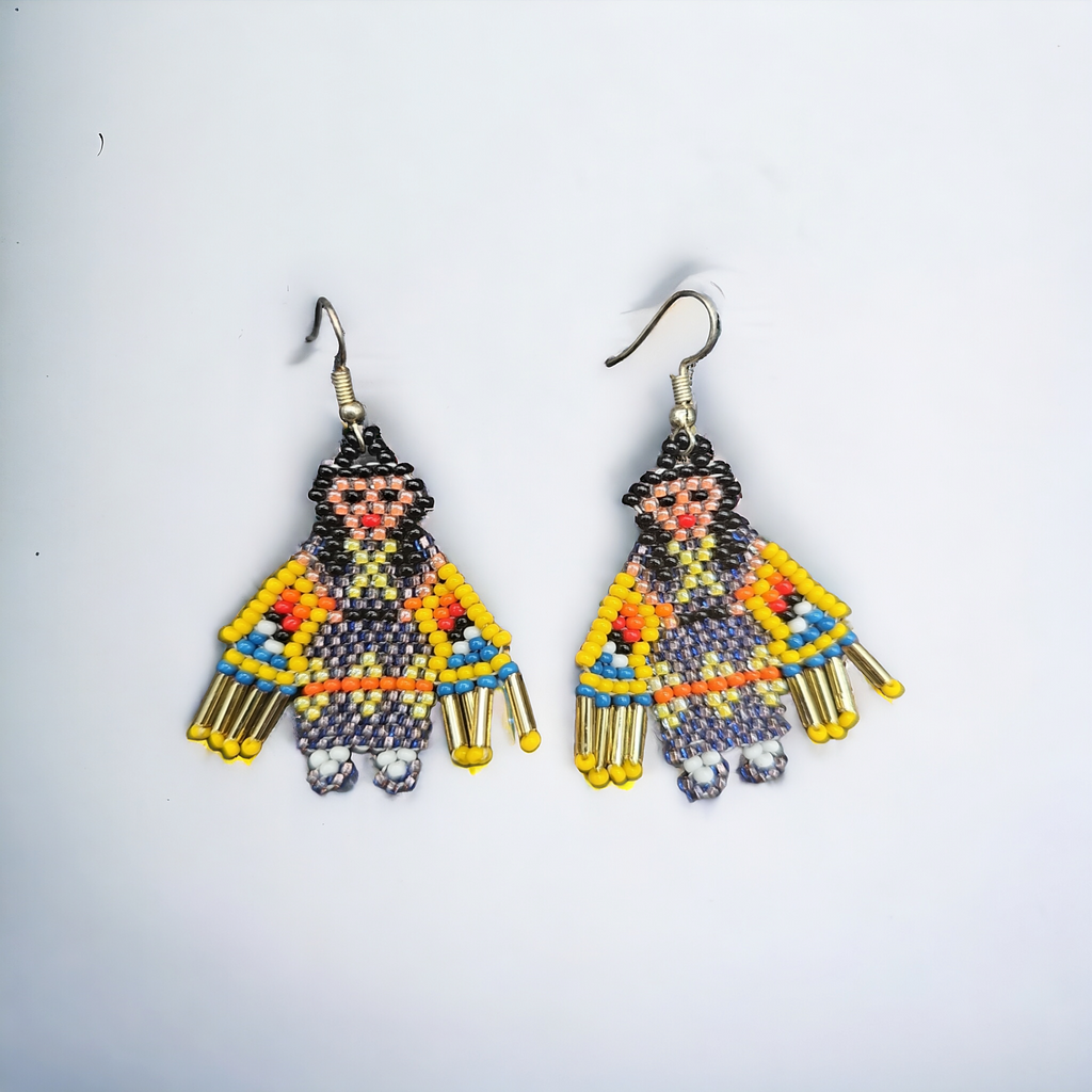 OldTribes™ Poupée Kachina Américaine Femme Fille (Violet Clair)
