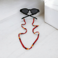 Chaîne de lunettes artisanale tissée à la main (rouge)