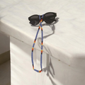 Chaîne à lunettes artisanale tissée à la main (violette)