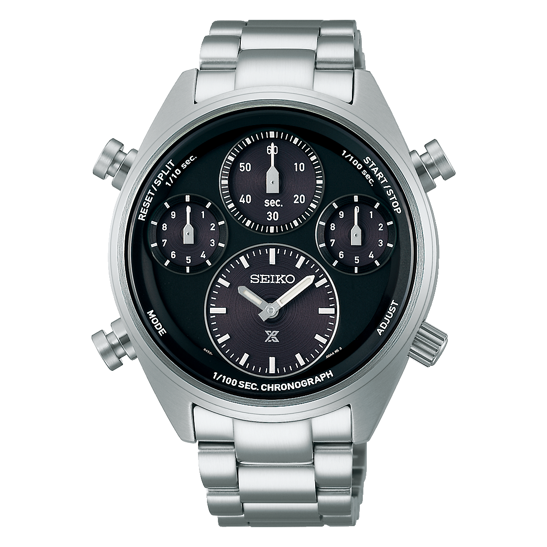 SEIKO Prospex Speedtimer Chronographe solaire 1/100 s gris | SFJ003