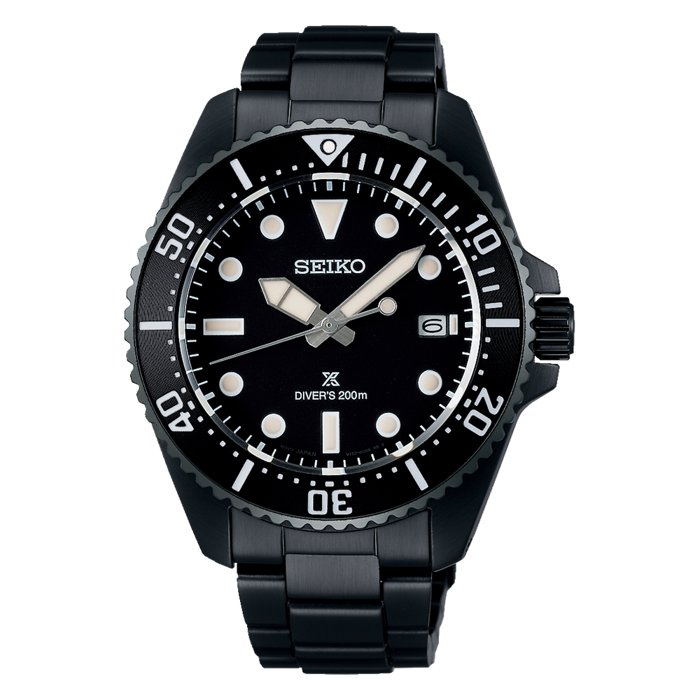 SEIKO Prospex Solar Diver Entièrement Noire | SNE599