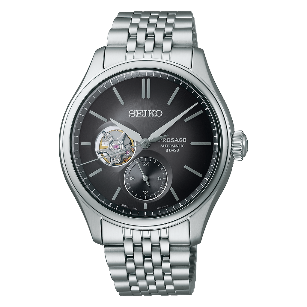 SEIKO Presage Classique Semi-Squelette Sumiiro Argent | SPB471