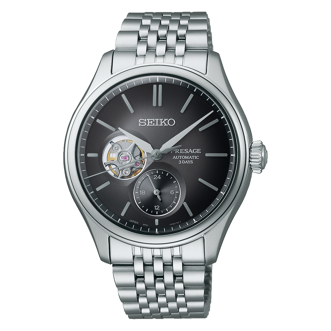 SEIKO Presage Classique Semi-Squelette Sumiiro Argent | SPB471