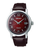 SEIKO Presage Cocktail Time Cuir Rouge Marron | SRPE41