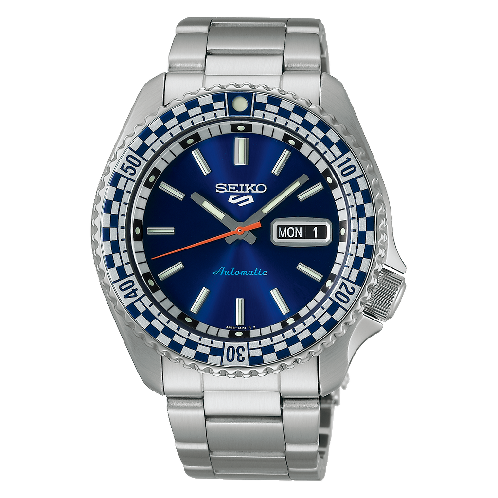 SEIKO 5 Sports « Damier » Édition Spéciale Automatique Bleu | SRPK65