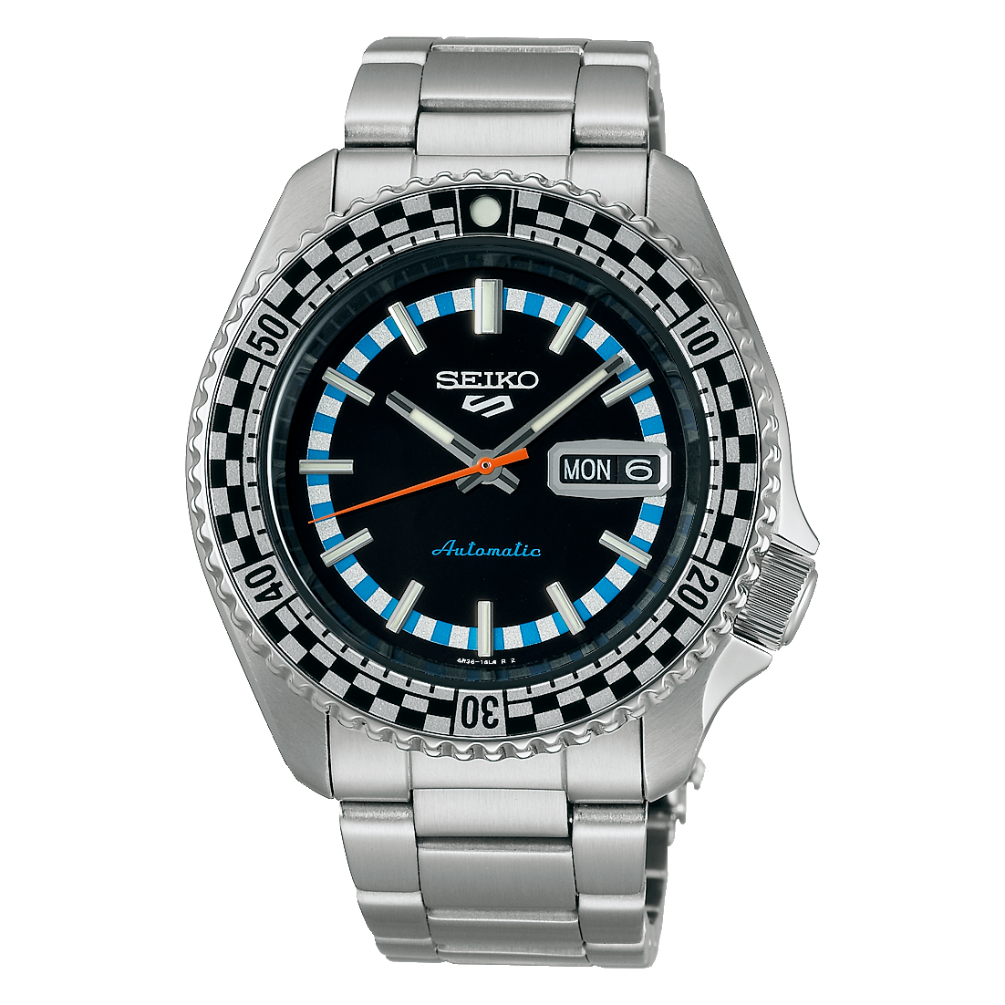 SEIKO 5 Sports Automatique Acier Inoxydable Noir | SRPK67