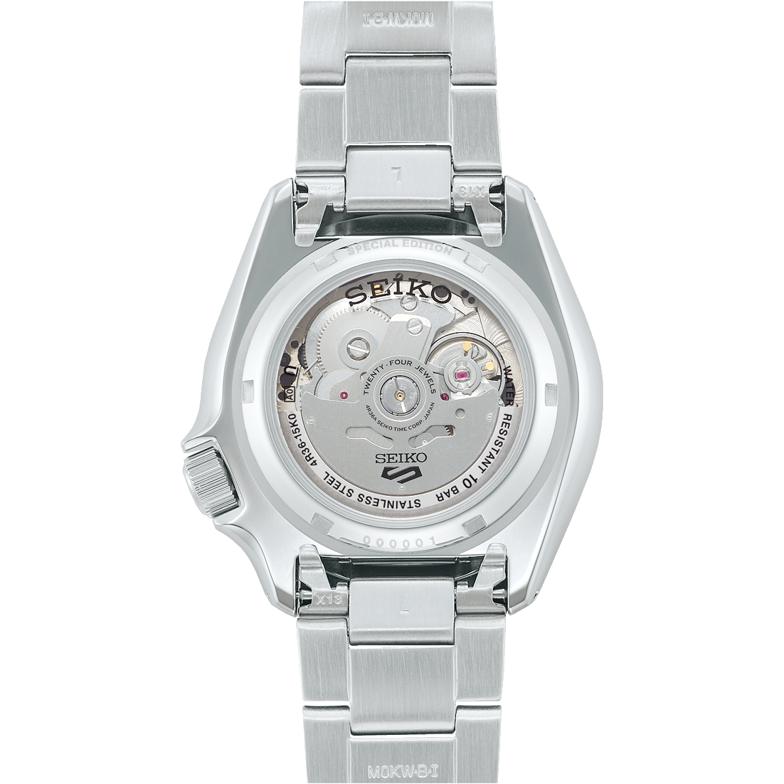 SEIKO 5 Sports Automatique Acier Inoxydable Noir | SRPK67