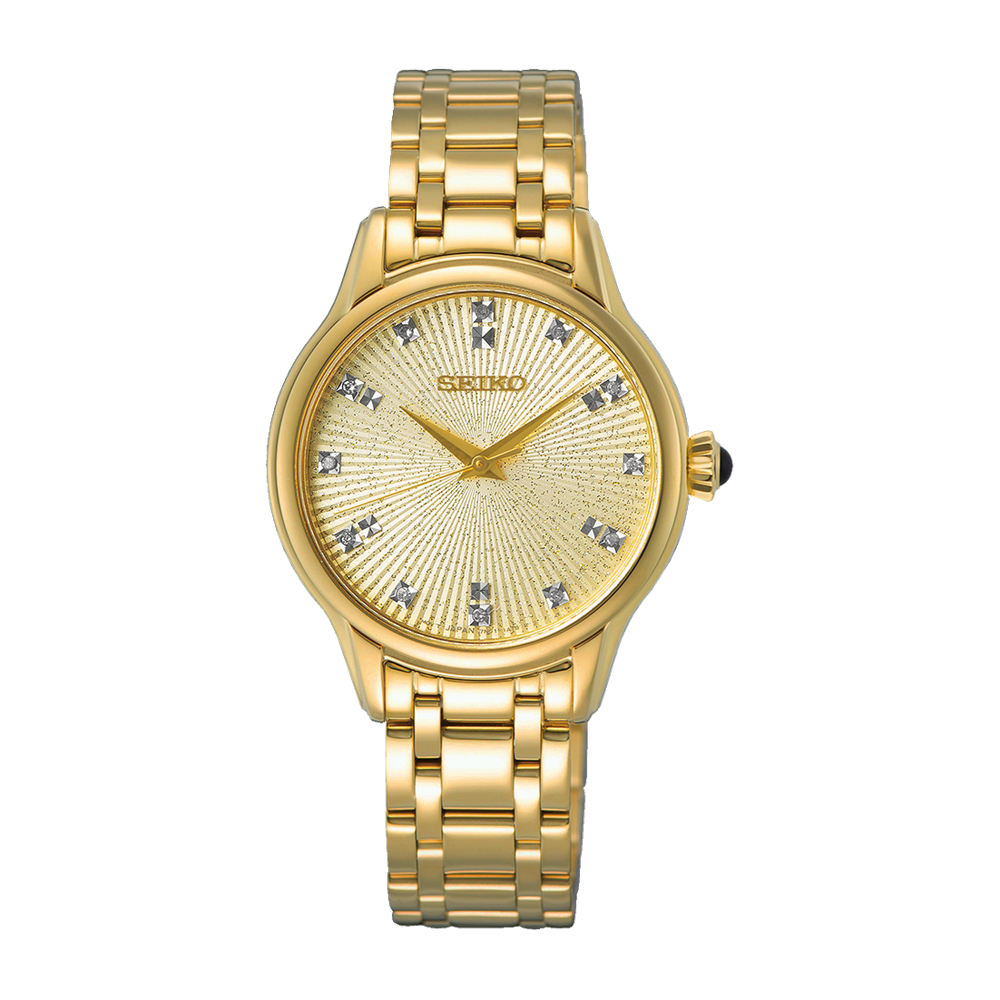 SEIKO Diamant Quartz Or Dames | SRZ552