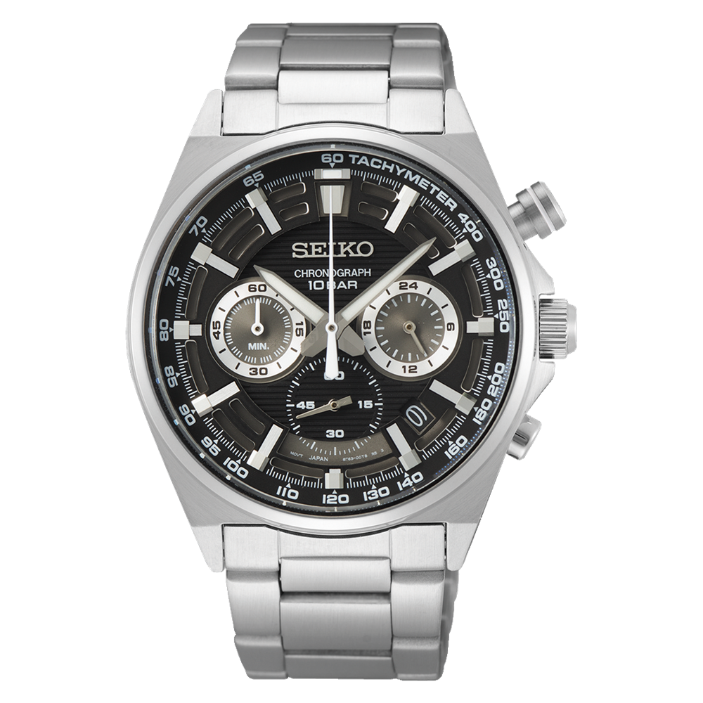 SEIKO Essentials Chronographe Noir 41mm | SSB397