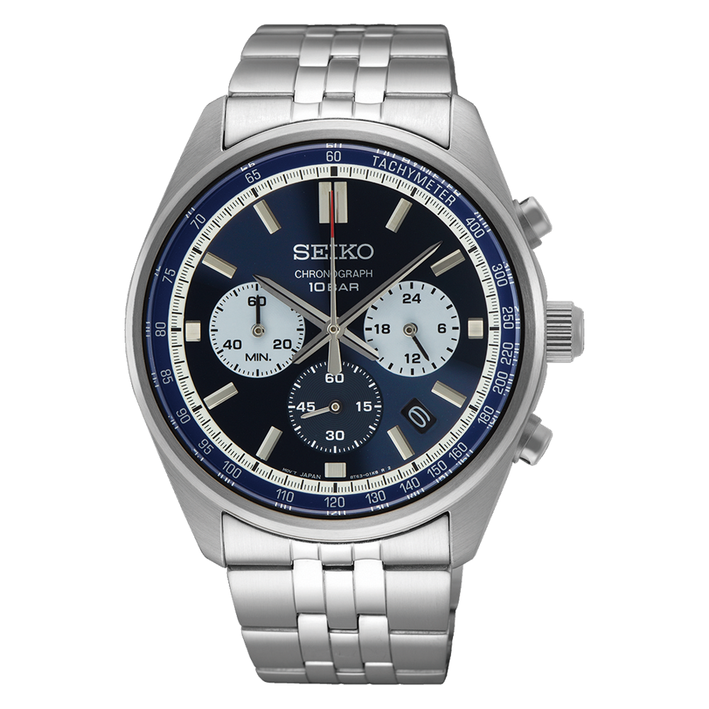 SEIKO Essentials Chronographe Bleu 42mm | SSB427