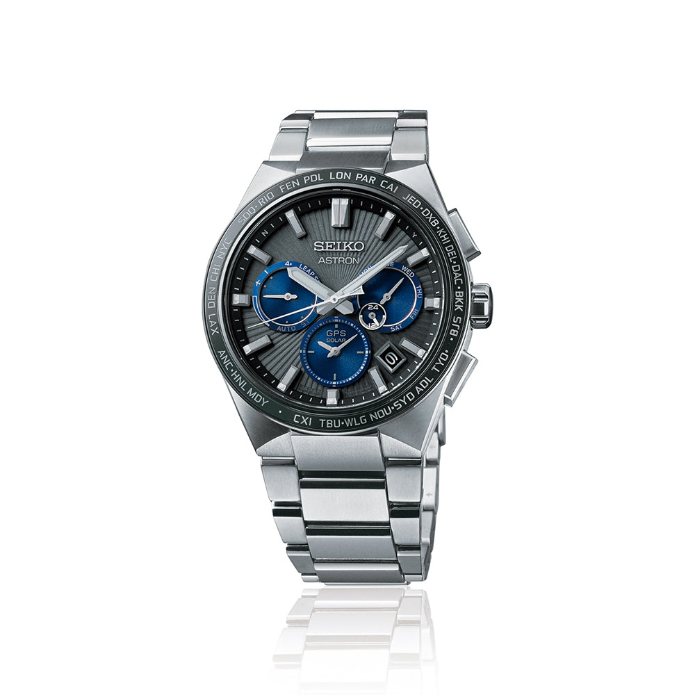 SEIKO Astron Titane Chronographe Cadran Noir 43 mm | SSH119