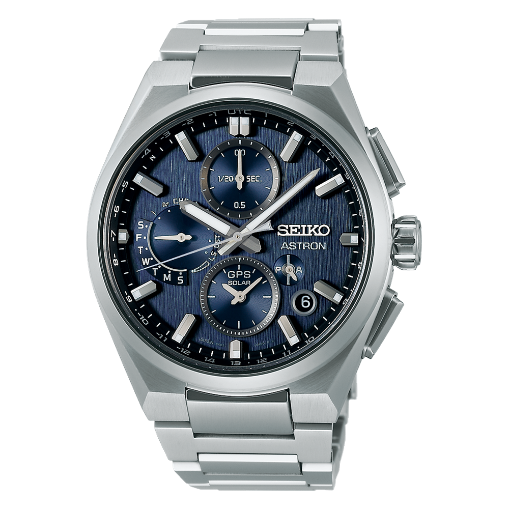 SEIKO Astron GPS Solaire Chronographe Cadran Bleu | SSH161