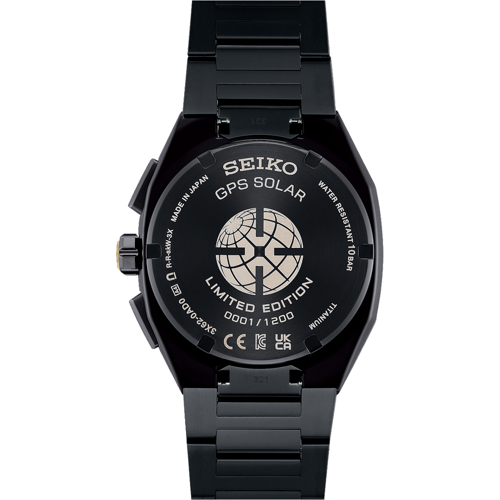 SEIKO Astron Morning Star Solaire GPS Titane Édition Limitée Noire | SSJ021