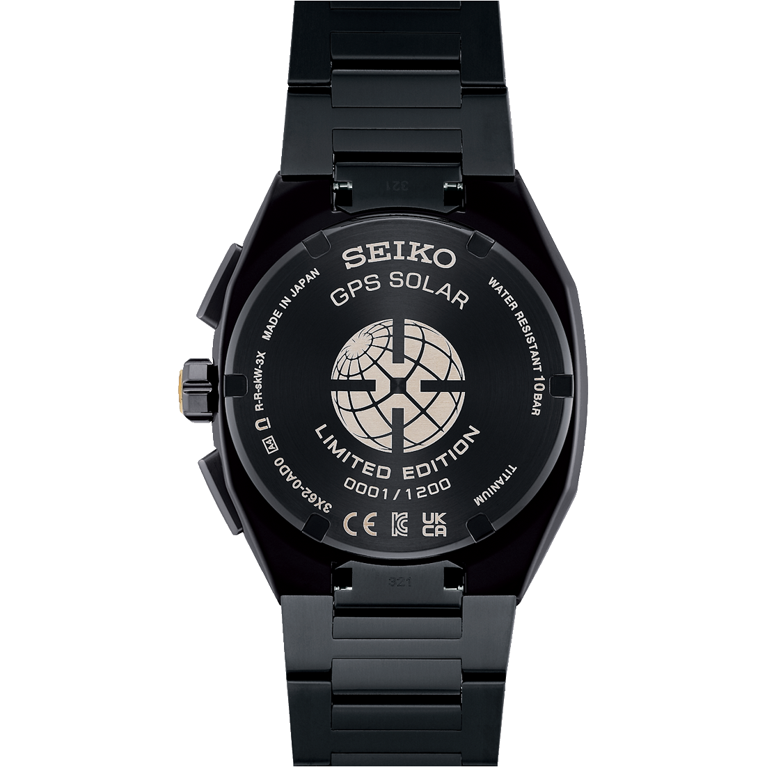 SEIKO Astron Morning Star Solaire GPS Titane Édition Limitée Noire | SSJ021