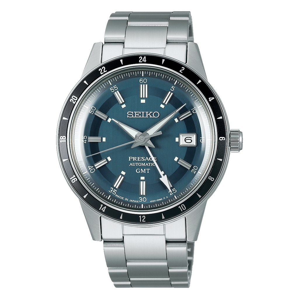 SEIKO Presage Style60s GMT Bleu Pétrole | SSK009