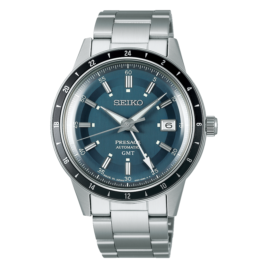 SEIKO Presage Style60s GMT Bleu Pétrole | SSK009