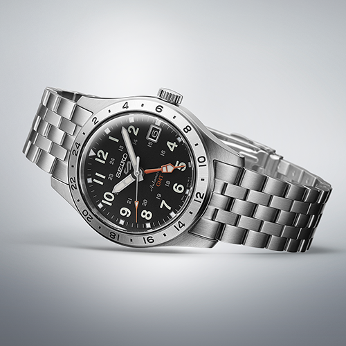 SEIKO 5 Sports Field GMT Acier Inoxydable Noir | SSK023K1