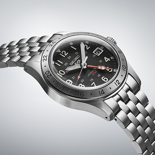 SEIKO 5 Sports Field GMT Acier Inoxydable Noir | SSK023K1