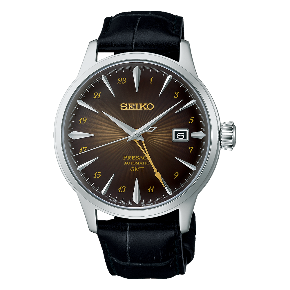 SEIKO Presage Cocktail Time GMT Cadran Brun | SSK039