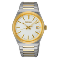 SEIKO Essentials Hommes Cadran Blanc Bicolore | SUR558P1
