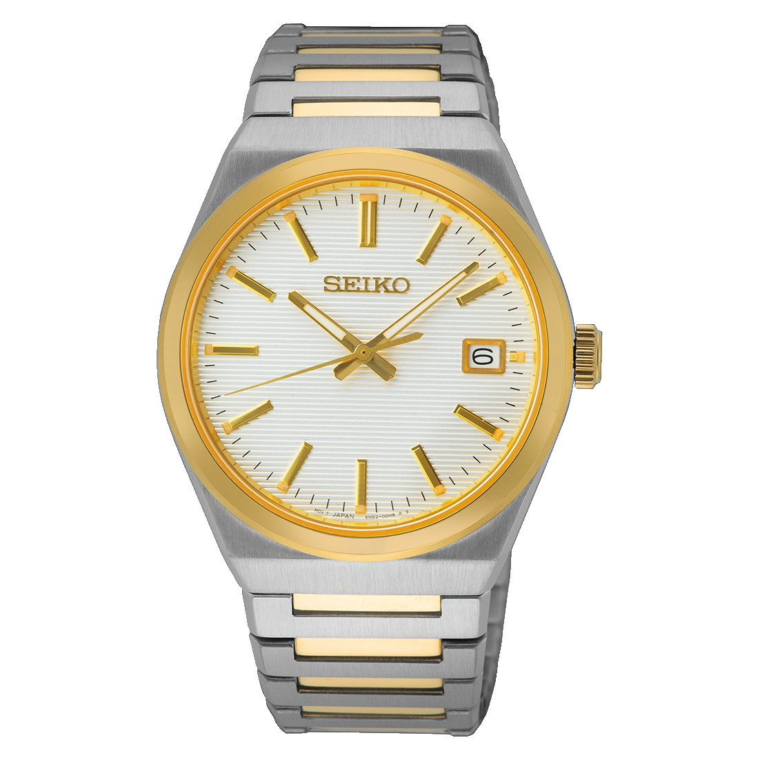 SEIKO Essentials Hommes Cadran Blanc Bicolore | SUR558P1