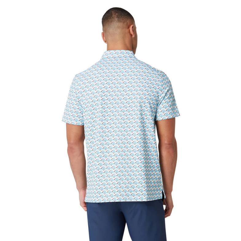 Layered Umbrella Print Polo