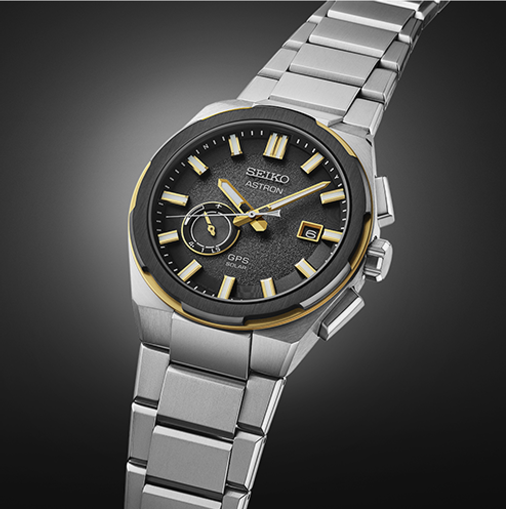 SEIKO Astron GPS Solaire Noir & Or | SSJ026