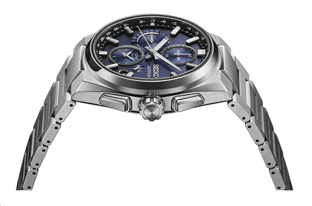 SEIKO Astron GPS Solaire Chronographe Cadran Bleu | SSH161