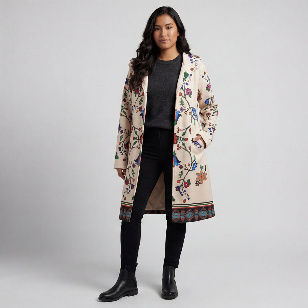 Manteau long d'hiver en ivoire OLDTRIBES™