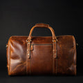 Le sac de voyage Wayfarer - Sac de sport classique en cuir pleine fleur couleur cognac