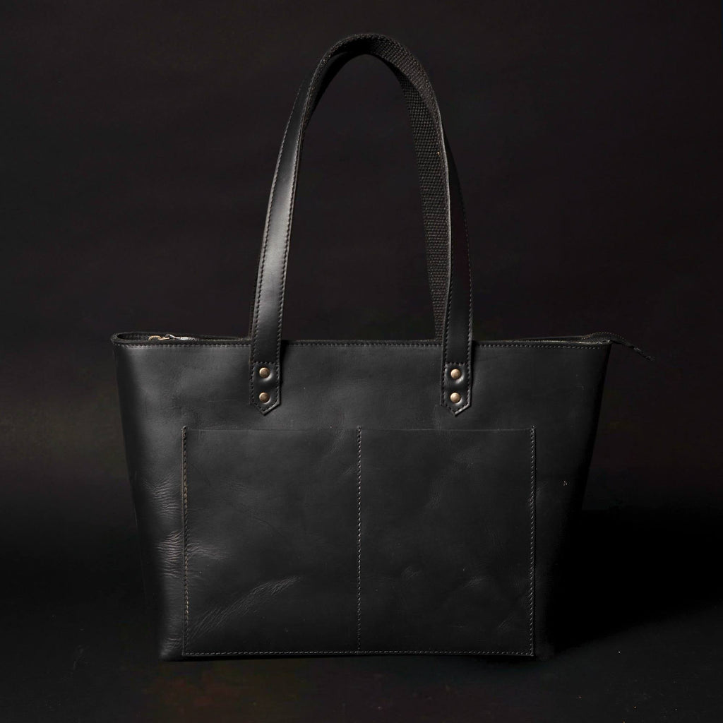Sac cabas classique en cuir marron