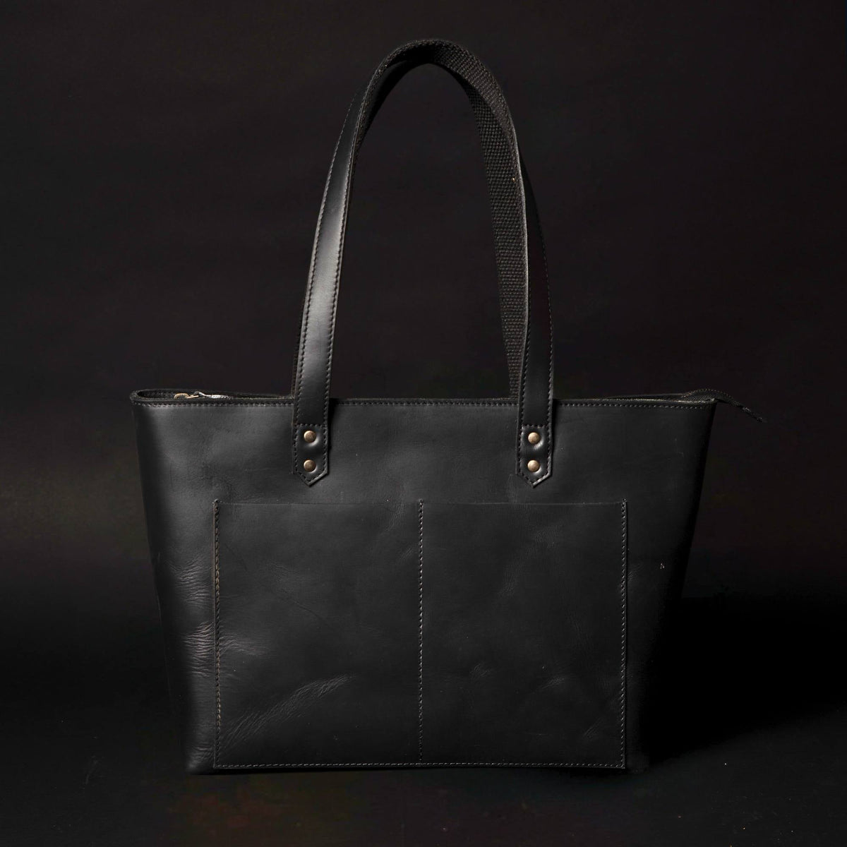 Sac cabas classique en cuir marron