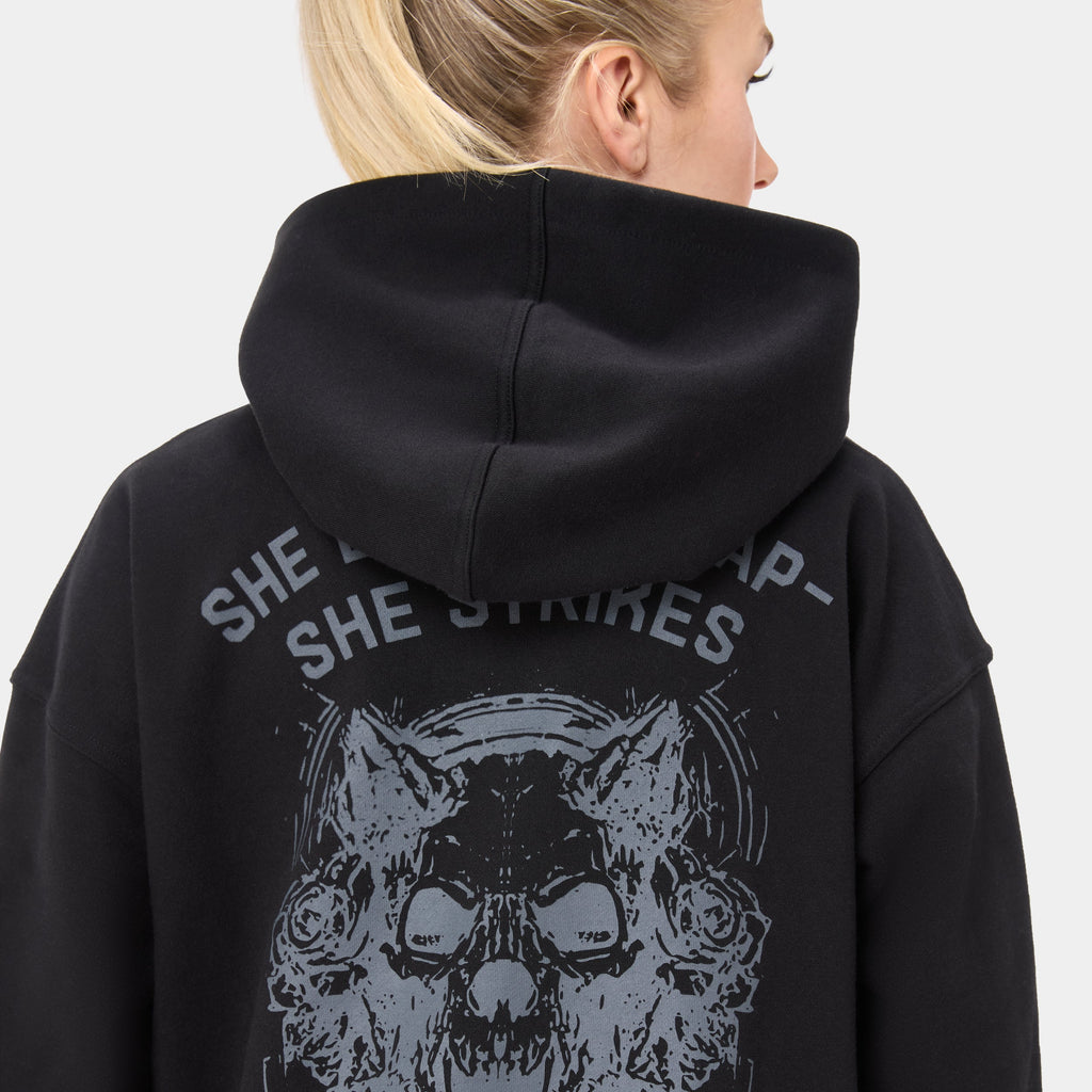 VOLTFEM_77 HOODIE — WAR BLACK