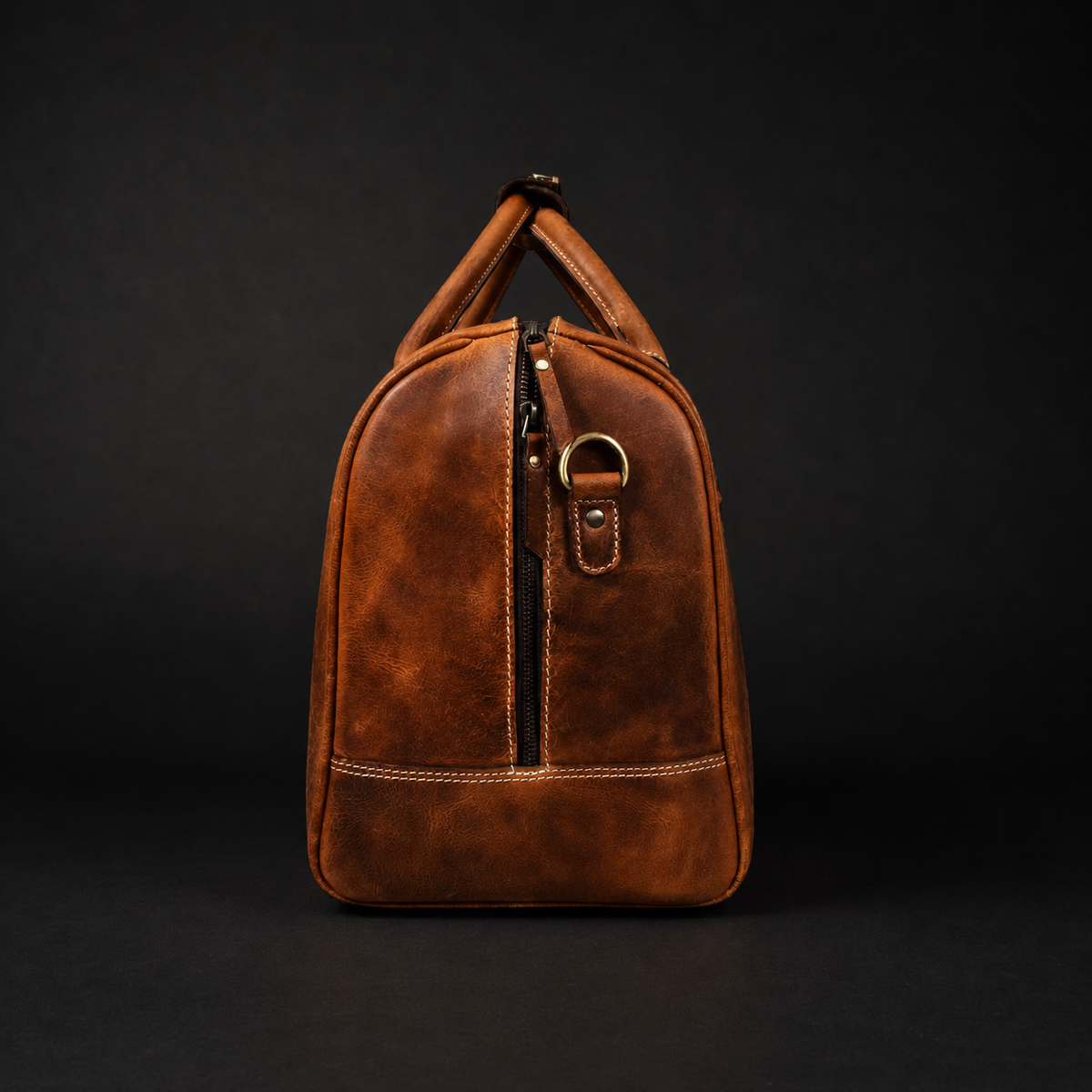 Le sac de voyage Wayfarer - Sac de sport classique en cuir pleine fleur couleur cognac