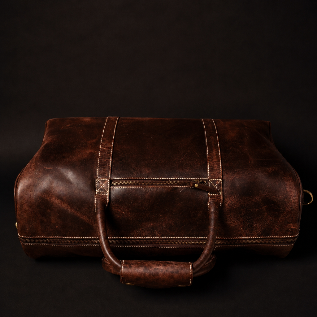 Le sac Wayfarer – Sac de voyage classique en cuir pleine fleur marron